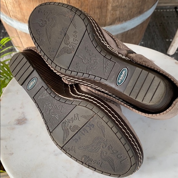 Dr. Scholl’s Suede Wedge Fold Over Bootie - Picture 8 of 12